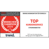 Gütesiegel - Branchenchampion 2025 - Top Kundenservice