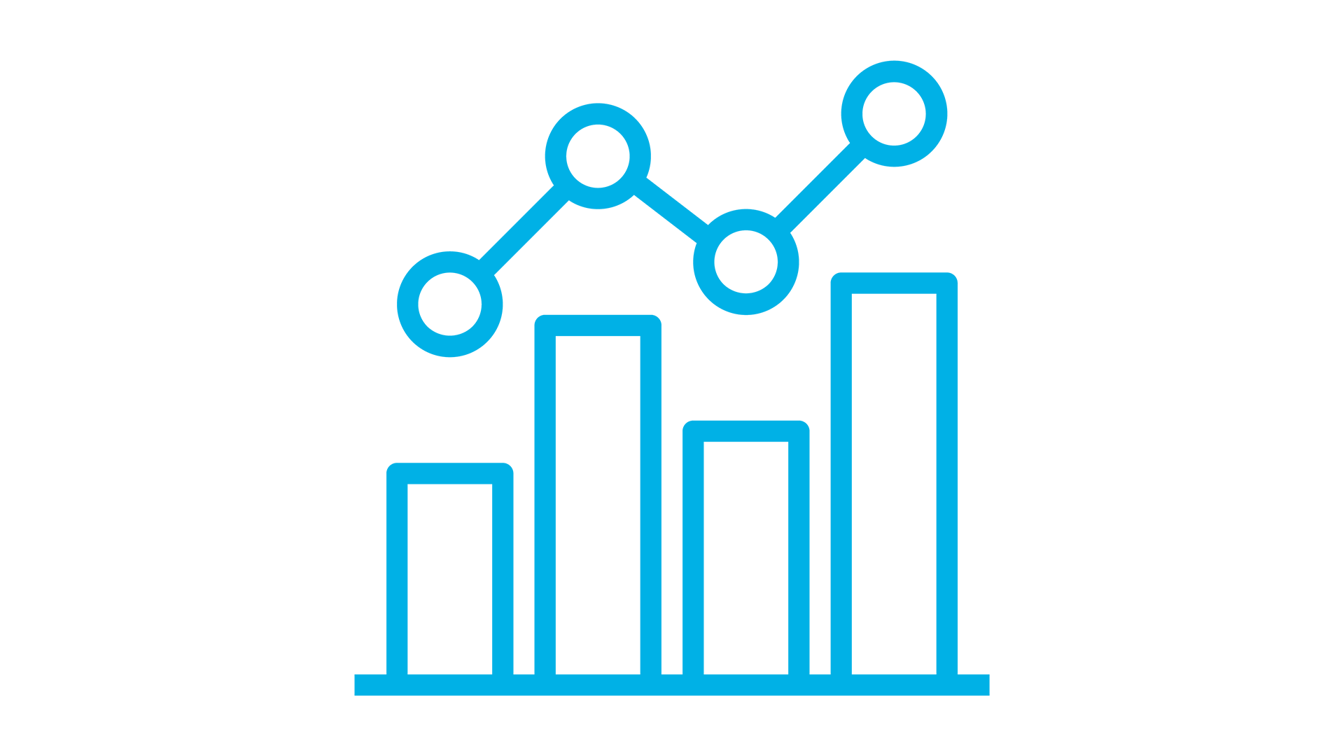 Icon mit einem Balkendiagramm